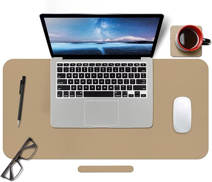 Boutilon Leather Desk Mat,Desk Pad,Desktop mat,Waterproof Desk Mat for Desktop, Desk Mat for Keyb... | Amazon (US)