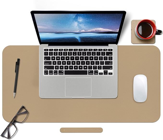 Boutilon Leather Desk Mat,Desk Pad,Desktop mat,Waterproof Desk Mat for Desktop, Desk Mat for Keyb... | Amazon (US)