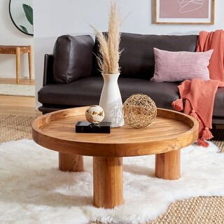 SAFAVIEH Meek 3 Leg Round Coffee Table - 36" W x 36" D x 15" H | Bed Bath & Beyond