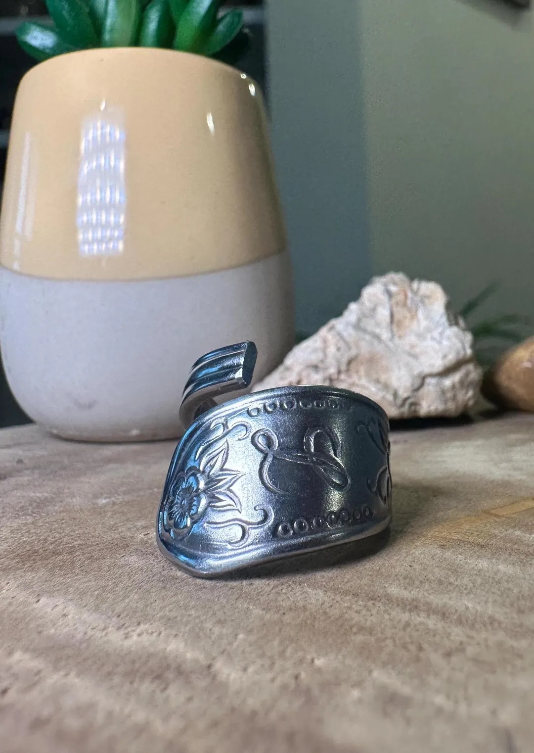 Spoon Ring, Handmade Size 8, Initial 'L' - Etsy Sweden | Etsy (US)