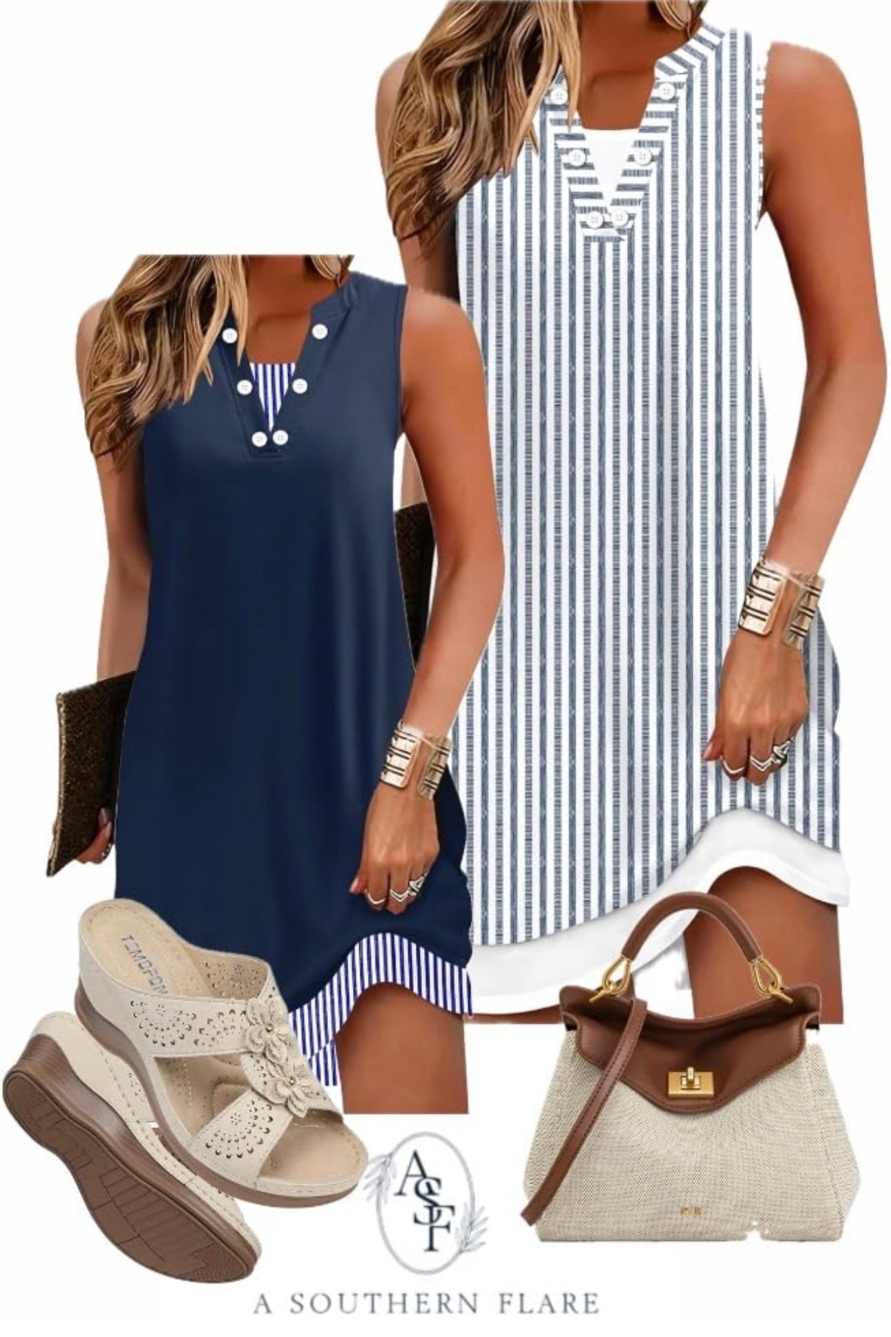 Stay comfy and stylish this summer with these dresses and sandals! Perfect for any occasion. #SummerStyle #Fashion

#LTKTravel #LTKSwim #LTKWorkwear