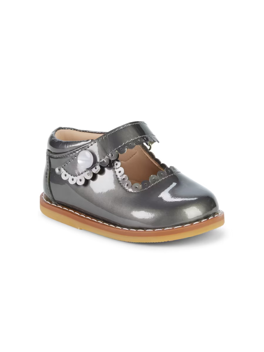 Kid's Scallop Patent Leather Mary Jane Flats | Saks Fifth Avenue