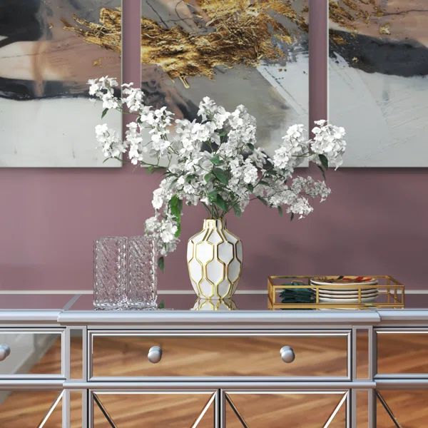 Nesta 8'' Indoor / Outdoor Ceramic Table Vase | Wayfair North America