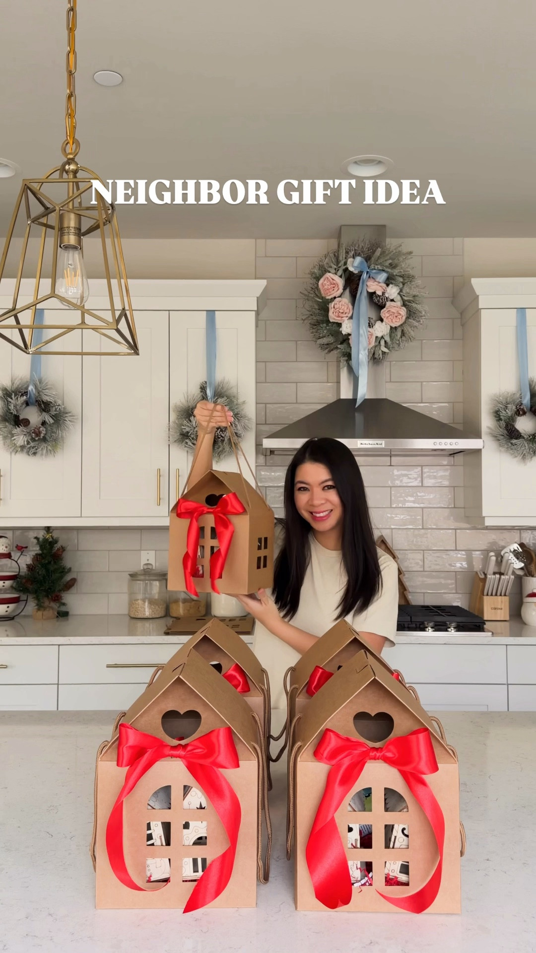 NEIGHBOR GIFT IDEA! 🎁 Wooden gingerbread house craft + dish soap + holiday sponge = a festive bundle that’s cute and practical for the whole family! Also how adorable are these gingerbread house gift boxes?! 

#LTKHome #LTKGiftGuide #LTKHoliday
