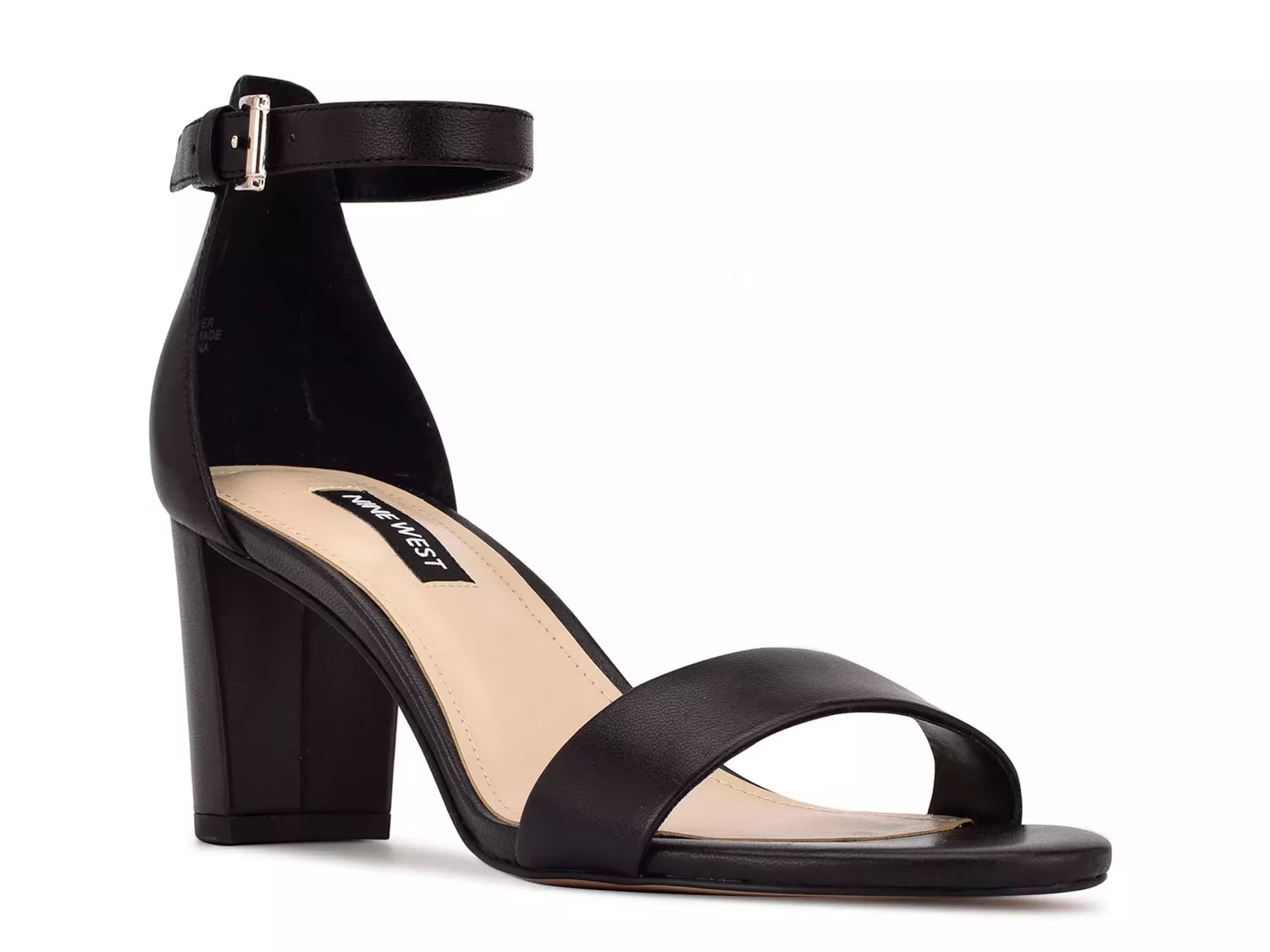 Nine West Pruce Sandal | Women's | Black | Size 9 | Heels | Sandals | Ankle Strap | Block | DSW