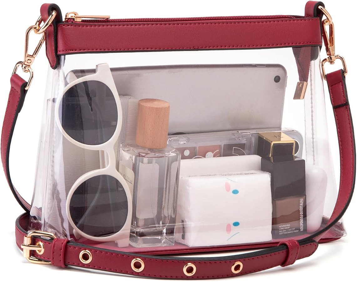 Clear Bag for Stadium Events, Clear Purse for Women | Amazon (US)
