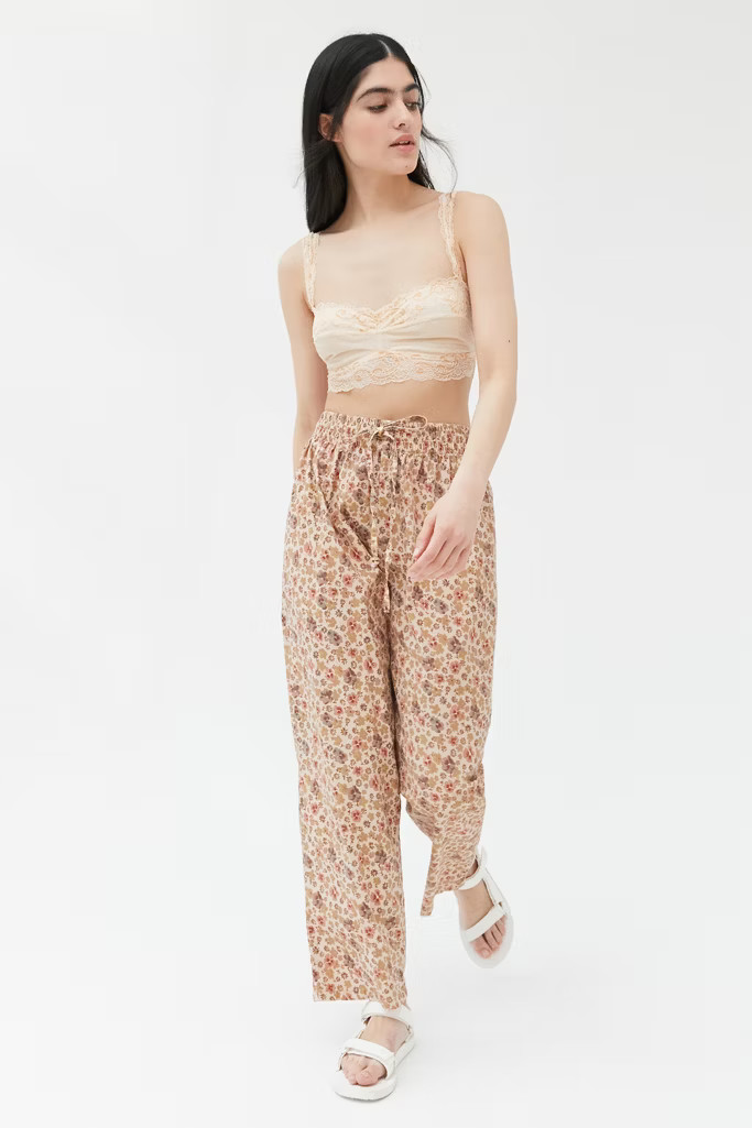 Urban Renewal Remnants Floral Cotton Pant | Urban Outfitters (US and RoW)