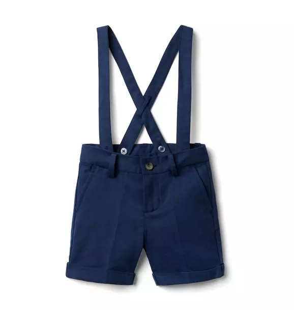Linen Suspender Short | Janie and Jack
