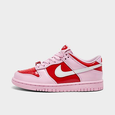 Nike Girls Big Kids Dunk Low Casual Shoes in Pink Foam/Light Crimson/Summit White Size: 5.5 | JD Sports (US)