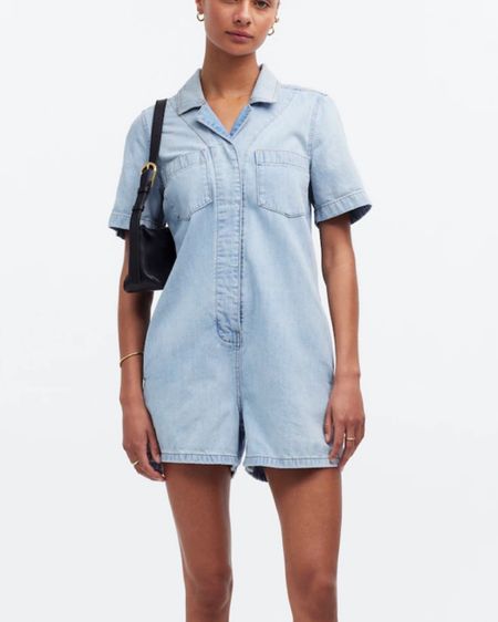 New! Denim romper! 
Summer outfit 
Vacation outfit
New at Madewell 

#LTKFestival #LTKxMadewell #LTKSeasonal