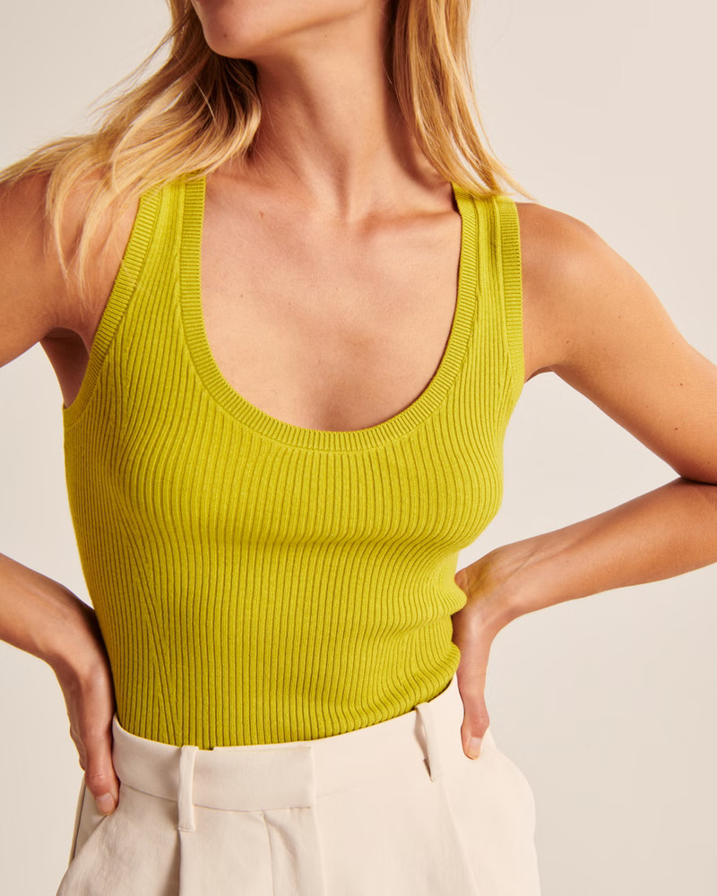 Scoopneck Skimming Sweater Tank | Abercrombie & Fitch (US)