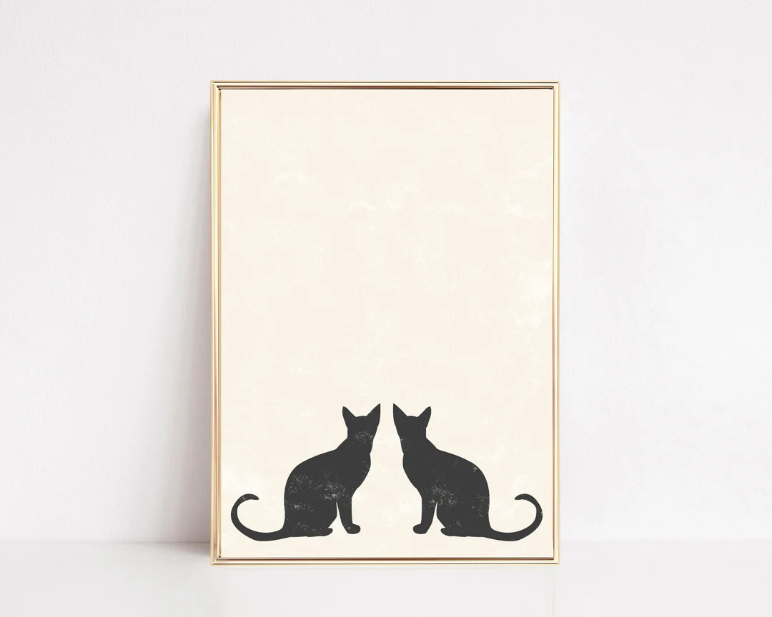 Halloween Printable Wall Art  Halloween Poster  Black Cat - Etsy | Etsy (US)