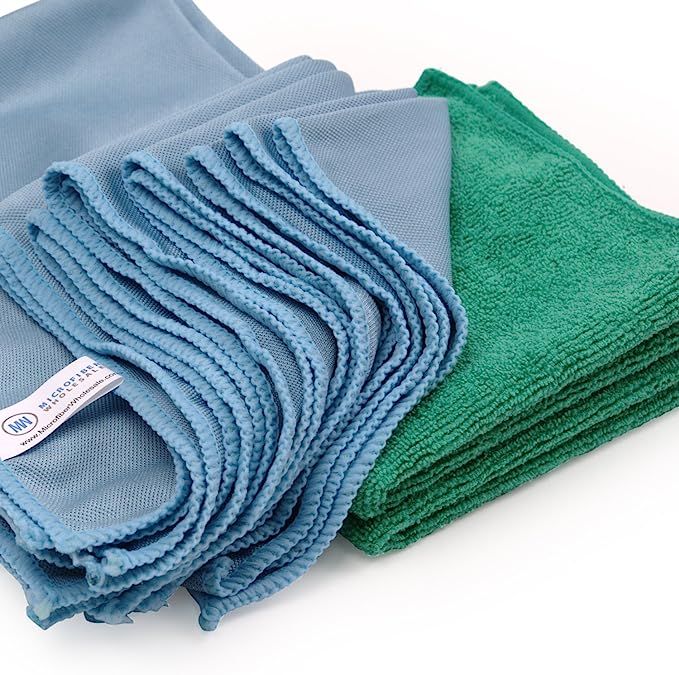 Microfiber Glass Cleaning Cloths - 8 Pack | Lint Free - Streak Free | Quickly and Easily Clean Wi... | Amazon (US)