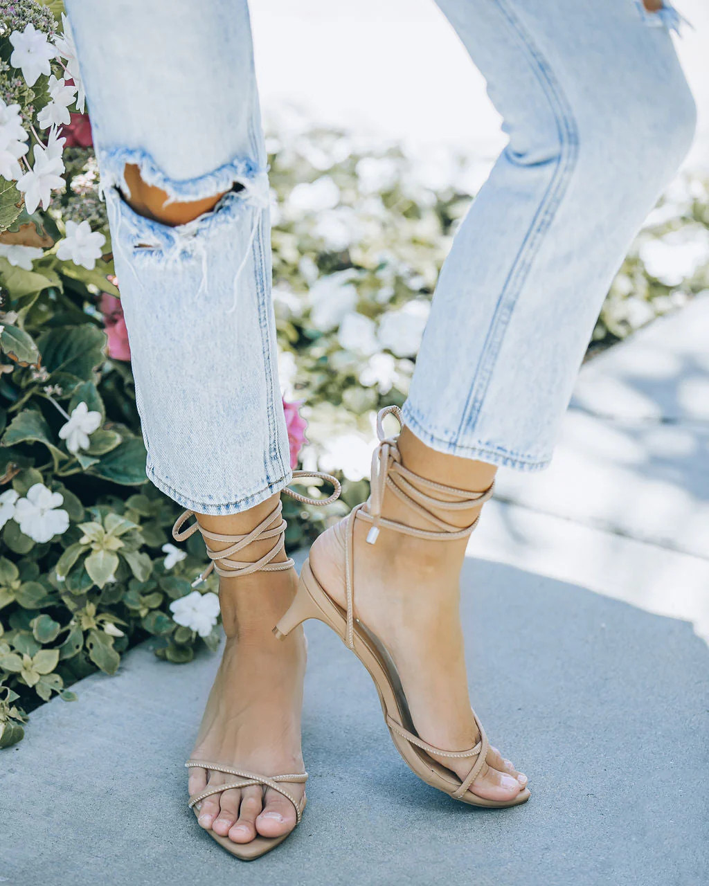 Bella Faux Leather Strappy Kitten Heel | VICI
