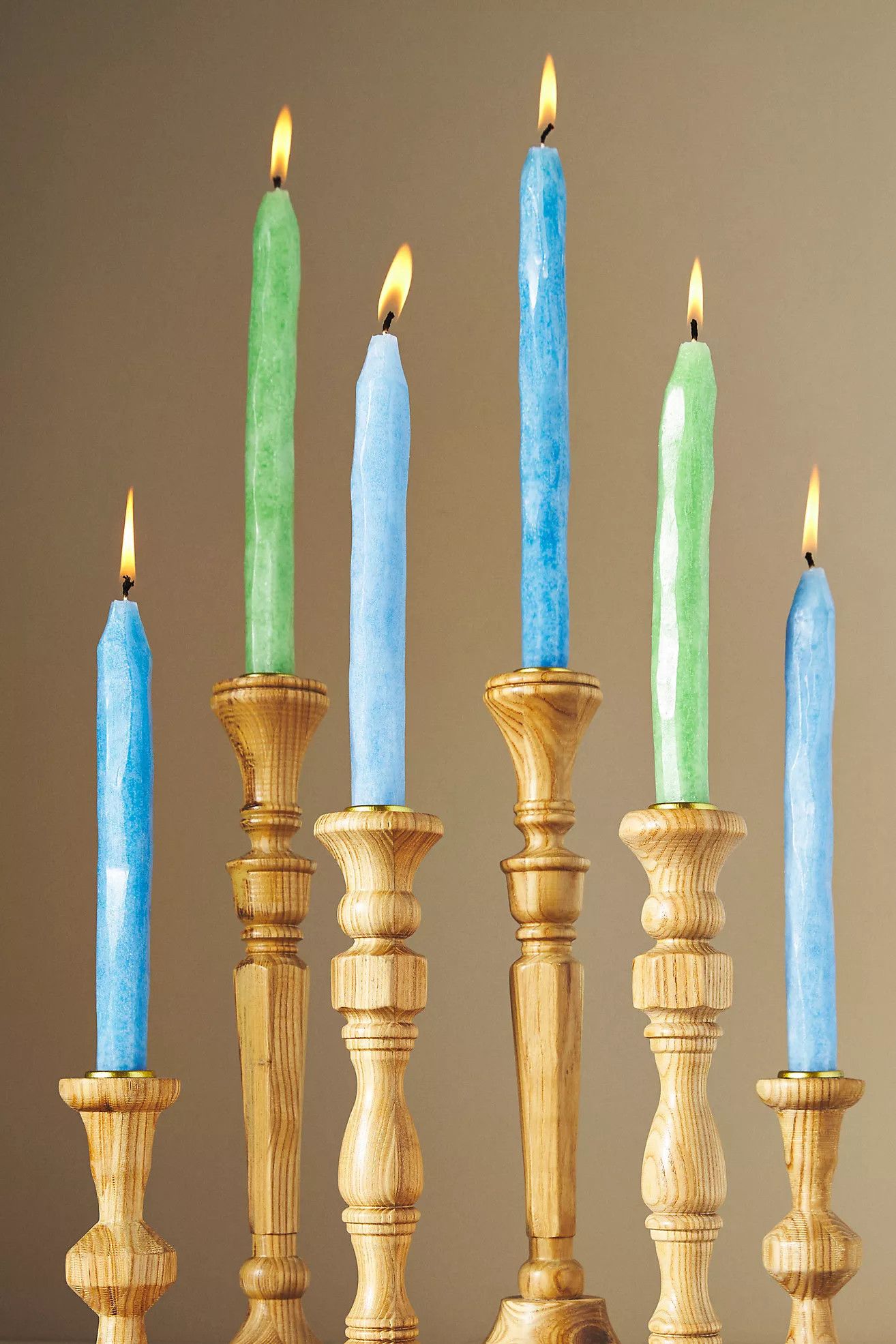Whittled Taper Candles | Anthropologie (US)