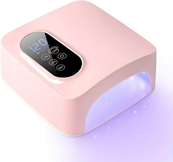 72W Cordless LED Nail Lamp, Rechargeable UV Nail Dryer for Gel Polish, Portable Manicure Light wi... | Amazon (US)