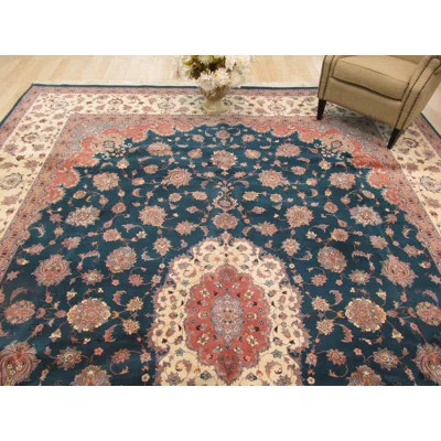 Cozy Oriental Multicolor Hand Knotted Wool Rug | Wayfair North America