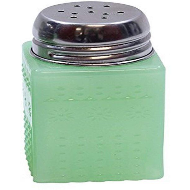 Jadeite Glass Collection (TM) Salt & Pepper Shaker with Metal Top, 2-Ounce - Walmart.com | Walmart (US)