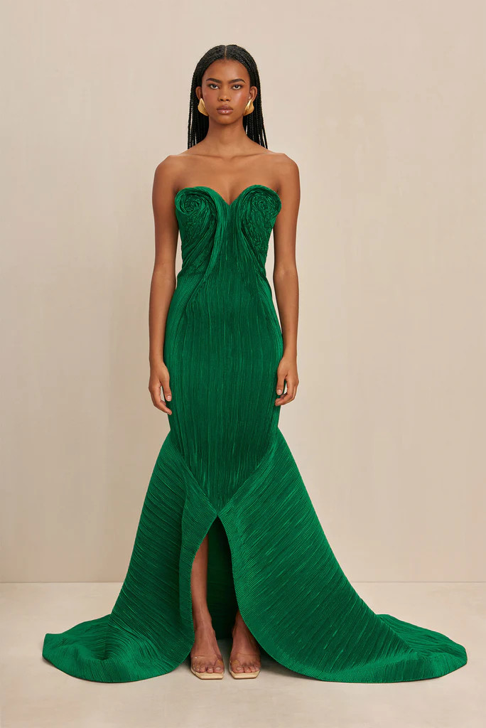 TAHIRAE GOWN - MALACHITE | Cult Gaia - US