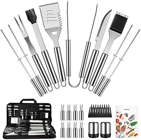 OlarHike BBQ Grill Accessories Set for Men Women, General 22PCS Grilling Accessories Set, Stainle... | Amazon (US)