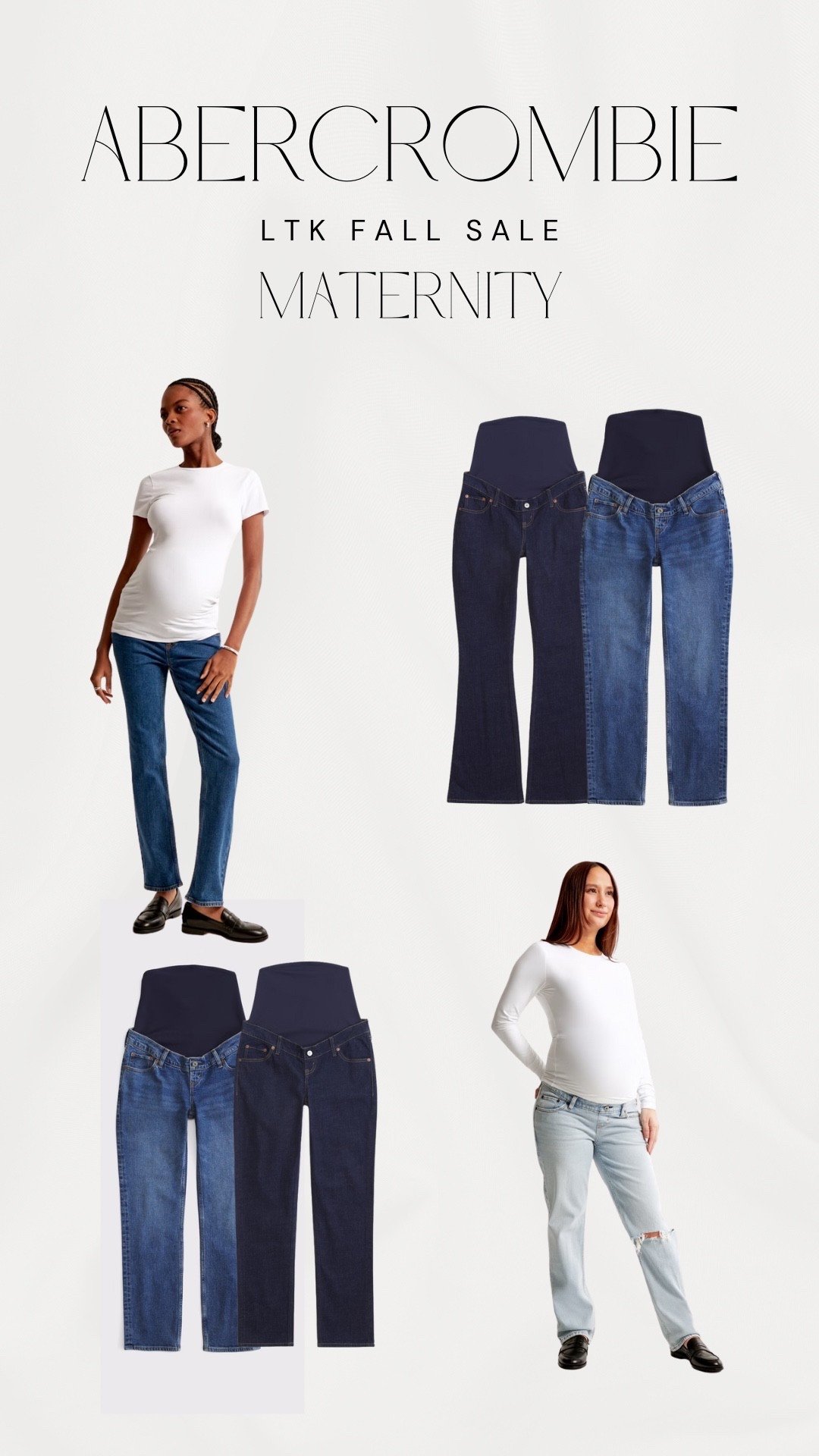 LTK fall sale is here! I LOVED Abercrombie’s maternity jeans - I lived in them. This is a great time to grab what you need for fall and winter! 

Maternity, over the bump, maternity jeans 

#LTKSaleAlert #LTKFindsUnder100 #LTKFallSale