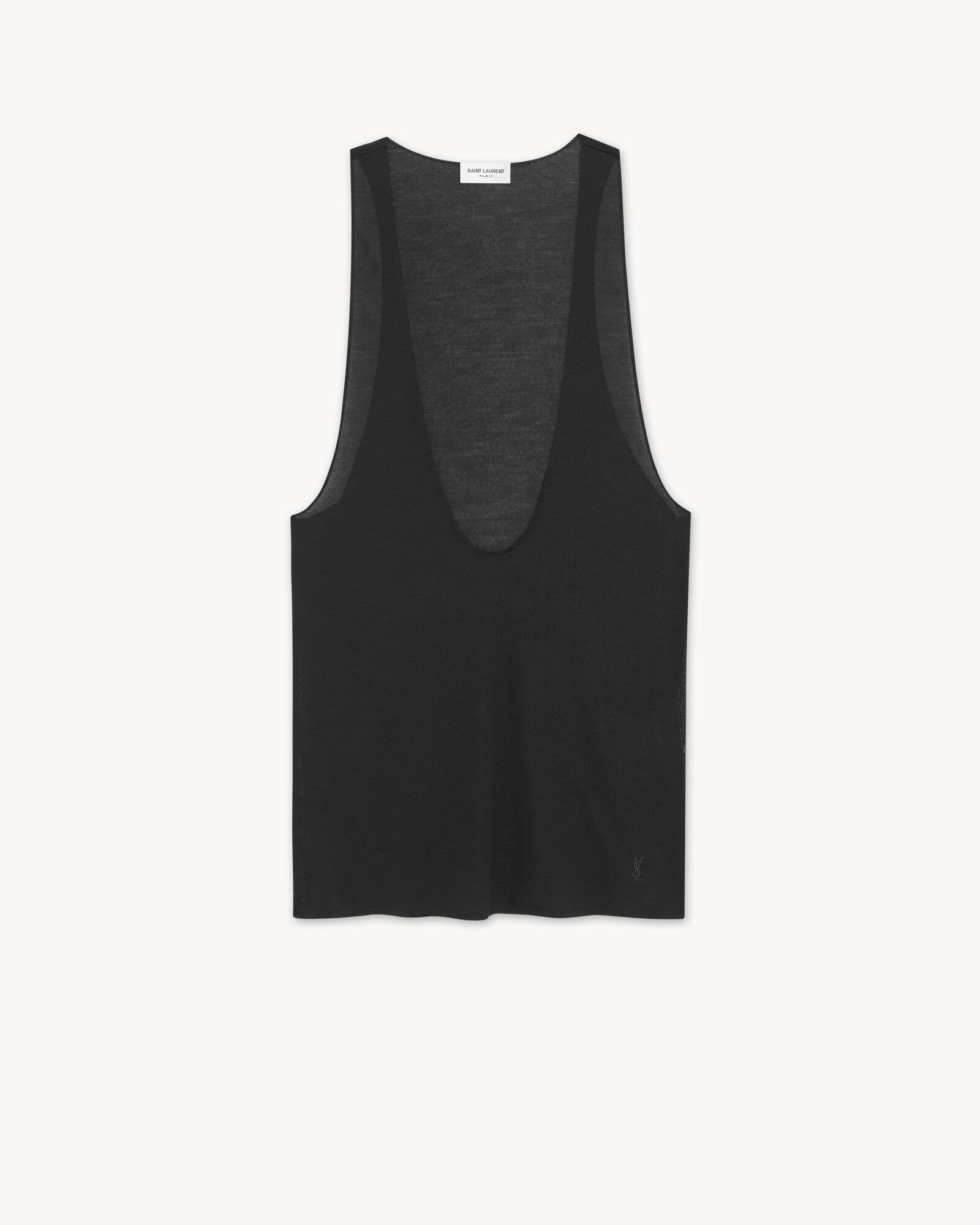 cassandre tank top in silk jersey | Saint Laurent Inc. (Global)