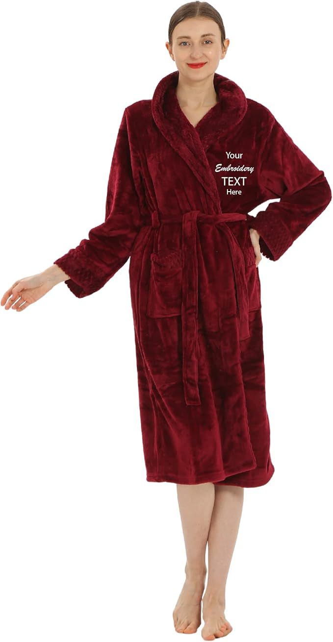 Plush Robe for Women and Men | His and Her Robes with Personalization Options | Super Soft Luxuri... | Amazon (US)