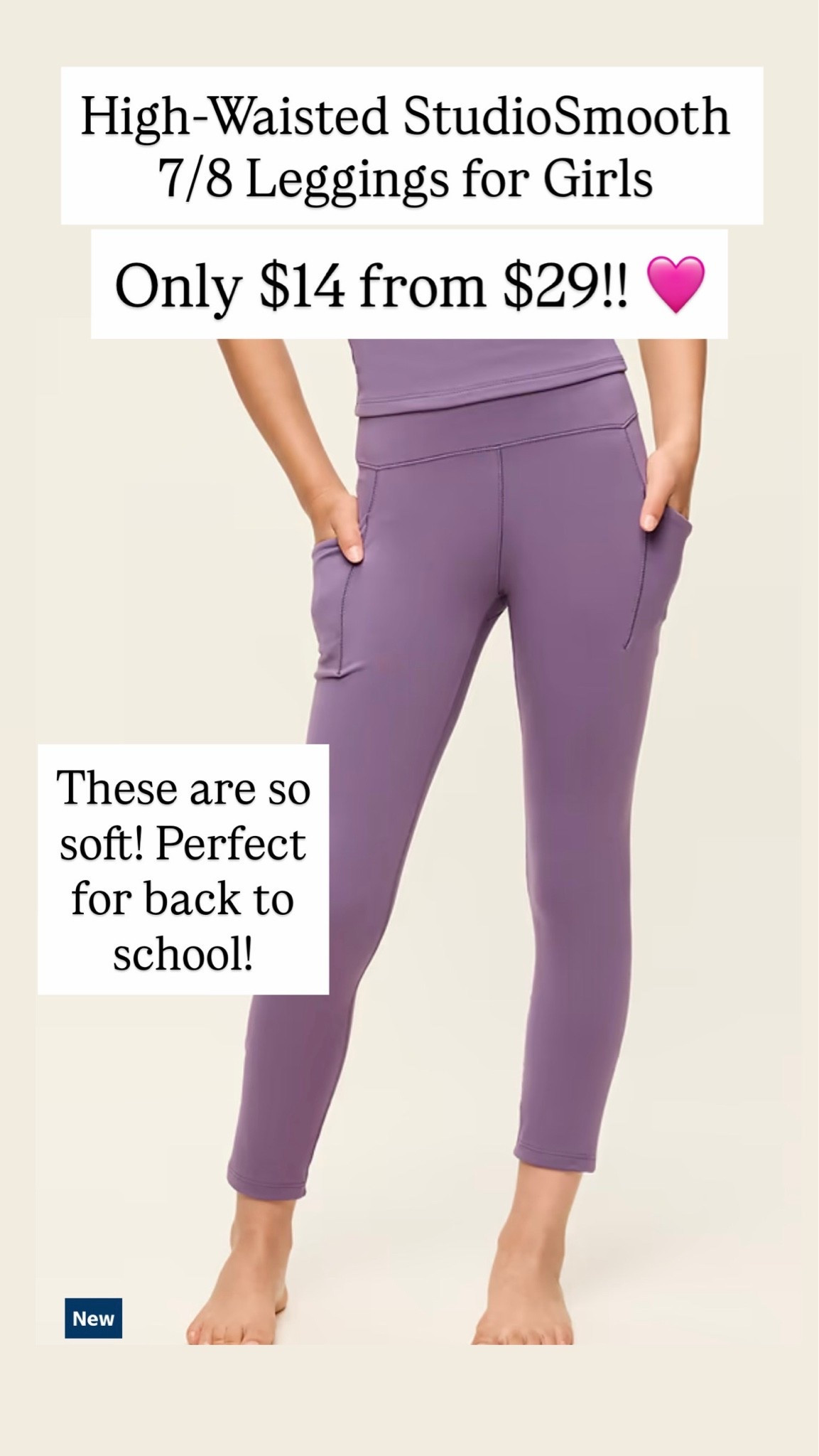 High-Waisted StudioSmooth 7/8 Leggings for Girls

#LTKKids #LTKSaleAlert