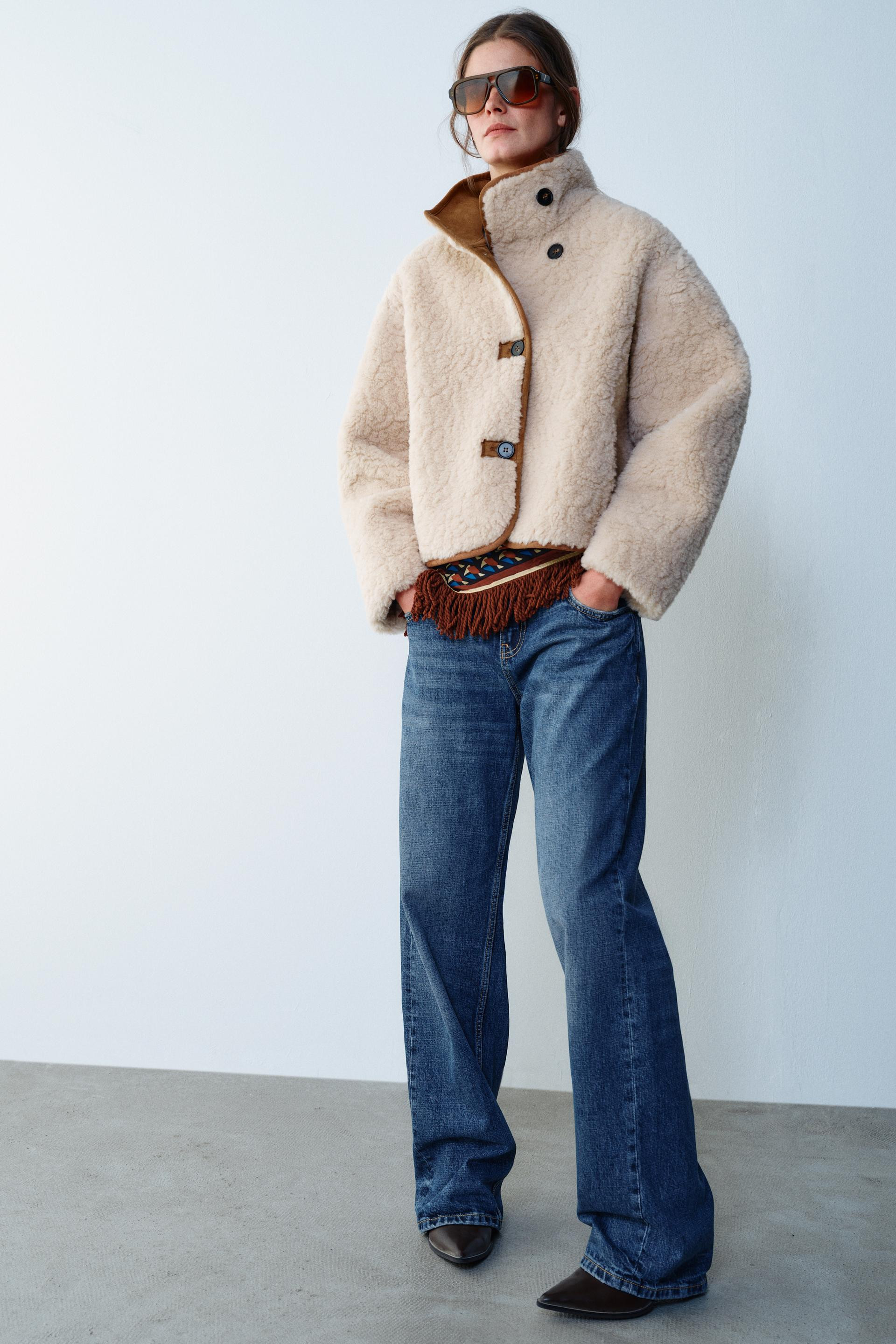 Zara - Reversible Double-Faced Jacket - Ecru - Xs - Woman | Zara US