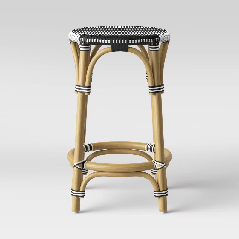 Perry Rattan Backless Woven Counter Height Barstool - Threshold™ | Target