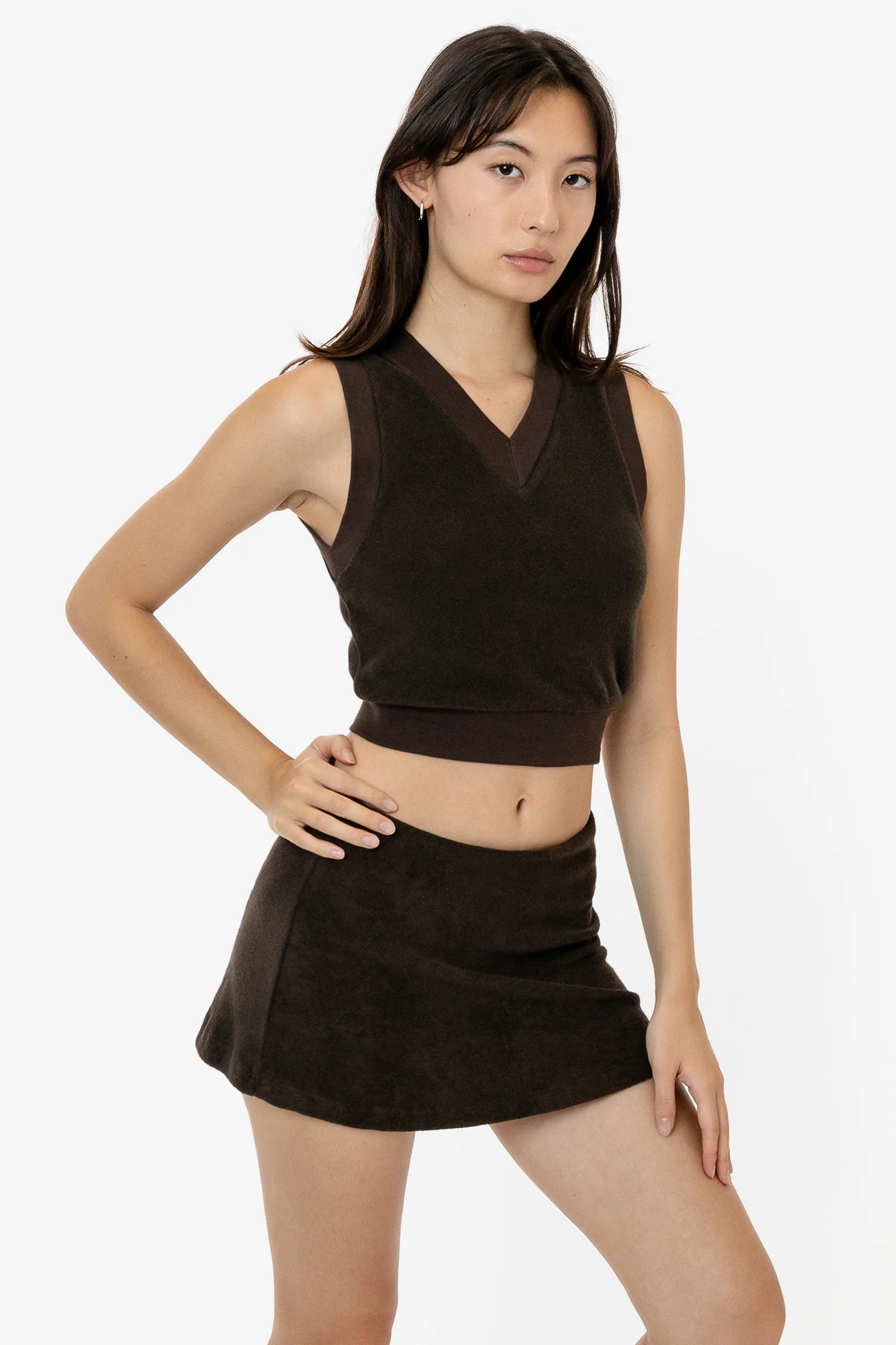 RLT384 - Loop Terry Mini Skort | Los Angeles Apparel