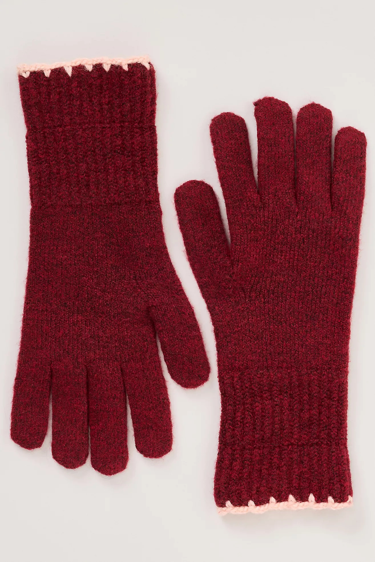 Maeve Solid Ribbed Knit Gloves | Anthropologie (US)