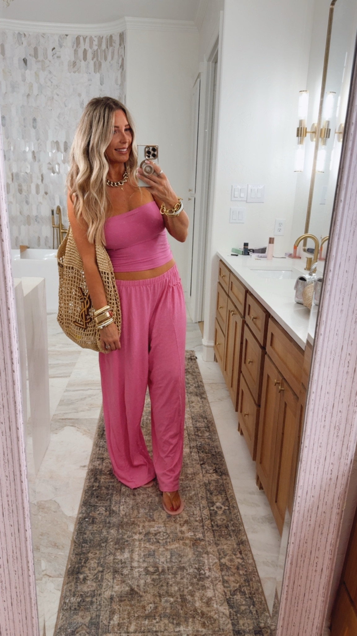Set fits true to size. Wearing medium tube top and lightweight pants for summer. Jelly sandals size up in between sizes. Summer sandals. Miu miu slides. Crochet. Sized up to large in tennis dress. Pickleball outfit. Summer fashion. Summer outfit. Beach vacation outfit. Jeans size down one size to 28 (normally 30. Too sized up. Swimsuit coverup. Beach vacation outfits. Dress fits true to size. Looks like zimmermann. Outfit for my son’s award ceremony. 

. Walmart. Anthropologie. Travel outfits. Vacation outfits beach. Zimmermann. Aerie. Travel outfit. Beach outfit. Linen pants. Skirt fits true to size. Graduation dresses. Graduation outfit. Wedding guest dress. Summer wedding guest. Vacation outfits. Resort wear. Summer outfits. Workwear. Mother’s Day outfit. All fit true to size. Workout outfits. Summer outfits. Madewell looks for less. Walmart fashion. 
Travel outfits. Memorial Day weekend outfit. July 4th outfits. Lake outfit. Shorts. Alo looks for less. Athleisure. Walmart. Walmart fashion. Springoutfits 2036. Workout. Sports Lon outfit. Lululemon. Freee people. Sized up one size to large in the romper for this comfy fit. White button down. Shorts. . Travel outfits. Spring fashion. 2026. Aerie. Plus
 size fashion. Vacation outfit. Spring outfits 2026. Sports outfit. Spring outfits 2026. Spring fashion. Easter. Jumpsuit. Romper. Memorial Day weekend. GRWM. Sports mom outfit

https://liketk.it/6dTsW

https://liketk.it/6dUyb

#LTKSwim #LTKSaleAlert #LTKOver40
