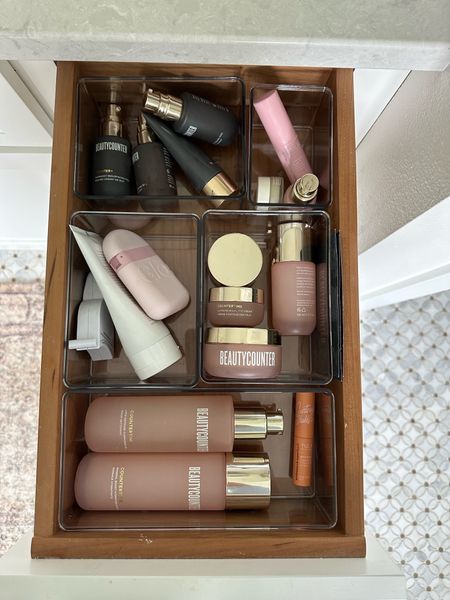 Organization has been my thing lately! These Home Edit acrylic drawers are my new favorites. They keep all my skincare and makeup products off the counter which I love!

Organization, Walmart, the home edit 

#LTKstyletip #LTKbeauty #LTKhome