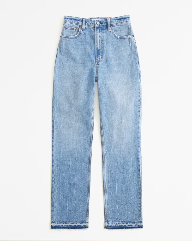 Women's Ultra High Rise 90s Straight Jean | Women's New Arrivals | Abercrombie.com | Abercrombie & Fitch (UK)