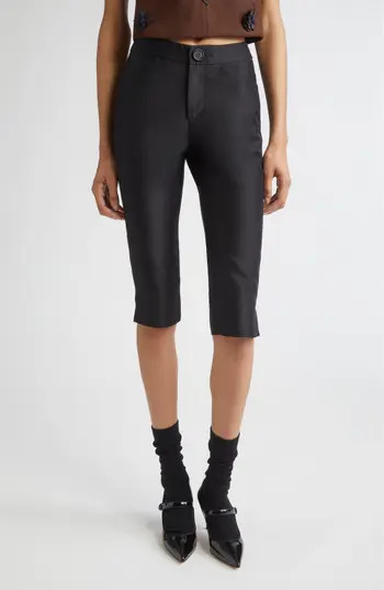 Shushu/Tong Satin Capri Pants in Black at Nordstrom Rack, Size 10 Us / 14 Uk | Nordstrom Rack