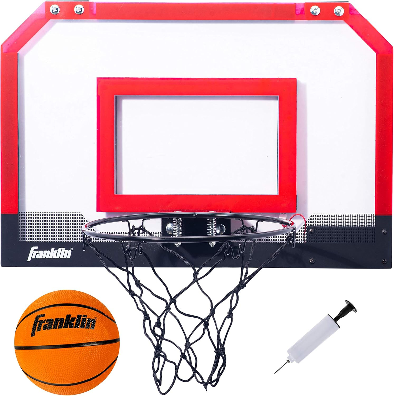 Franklin Sports Over The Door Indoor LED Basketball Hoops-Steel Rim Mini Basket-Includes Ball and... | Amazon (US)