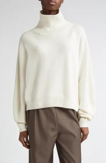 LOULOU DE SAISON Luke Stand Collar Wool & Cashmere Sweater | Nordstrom | Nordstrom