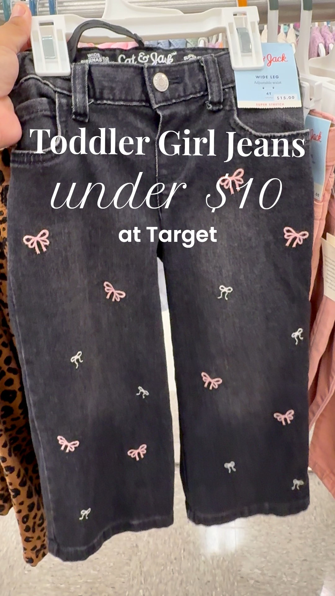 Toddler girl jeans perfect for fall and winter outfits UNDER $10 at Target! Such a great deal! 
•
•
Target creator target influencer 
#targetcreator #targetinfluencer #targetcircleweek 

#LTKKids #LTKSaleAlert #LTKFamily