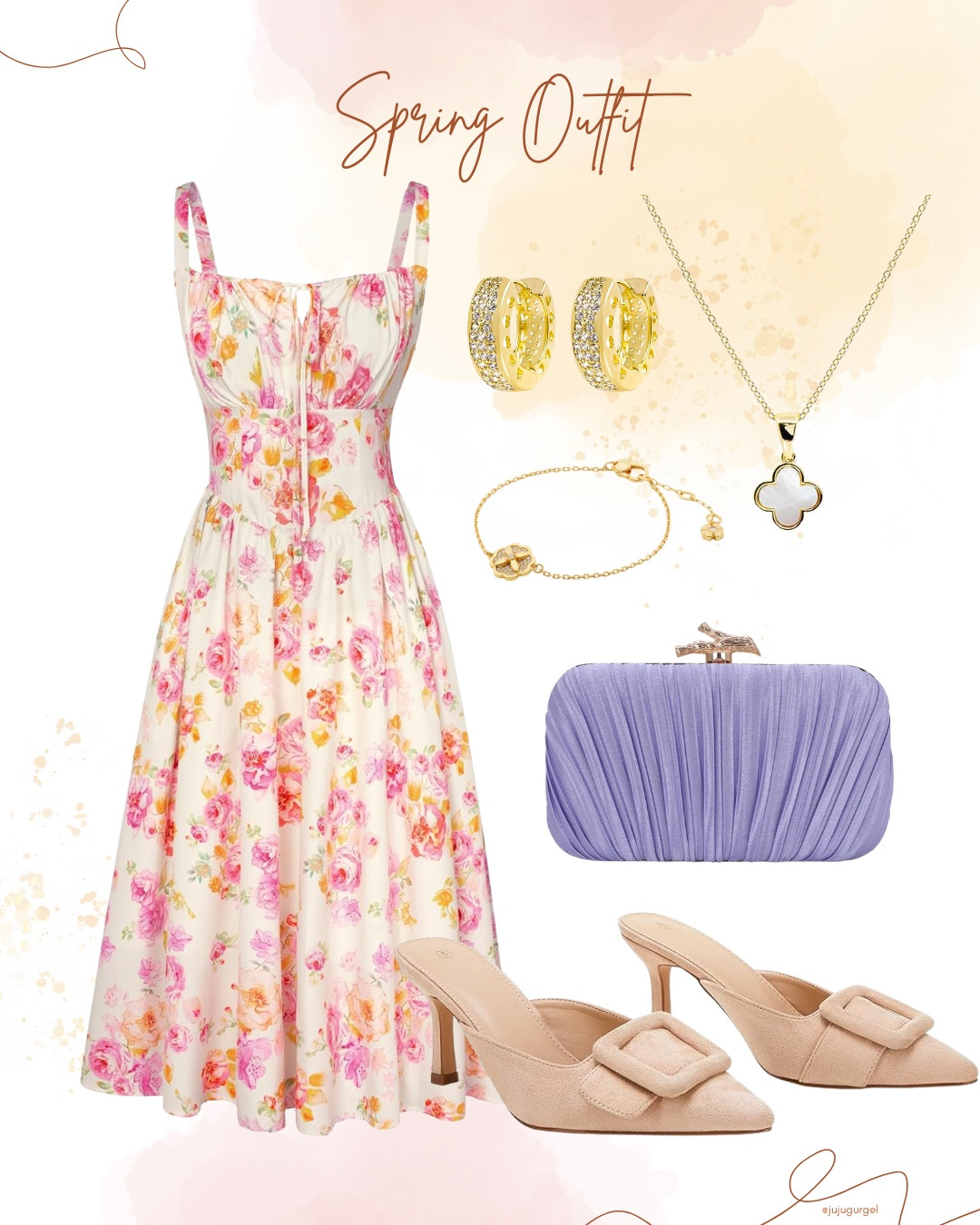 Floral dress and kitten heels Spring outfit.

#LTKFindsUnder100 #LTKStyleTip #LTKSeasonal