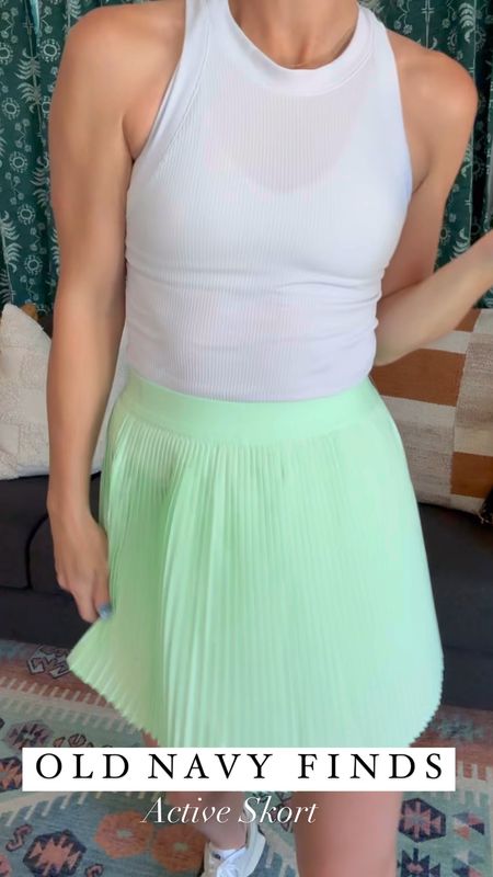 Loving these mini pleated active skirts from Old Navy.  Paired back with the only active top I wear.

#summeroutfit #tennisoutfit #gymoutfit #activeoutfit #activeskirt #tennisskirt

#LTKActive #LTKVideo #LTKFindsUnder50