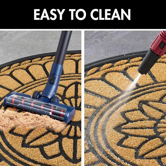 Mibao Half Round Door Mat, Non-Slip Welcome Entrance Way Mat, Durable Rubber Mats, Low-Profile He... | Amazon (US)