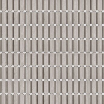 Elida Ceramica Savvy Natural Geo 12-in x 12-in Polished Natural Stone Marble Mixed Pattern Floor ... | Lowe's