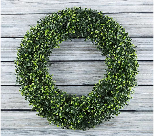 Make Your Selection: Nature Spring 19.5" Artificial Boxwood Wreath | QVC