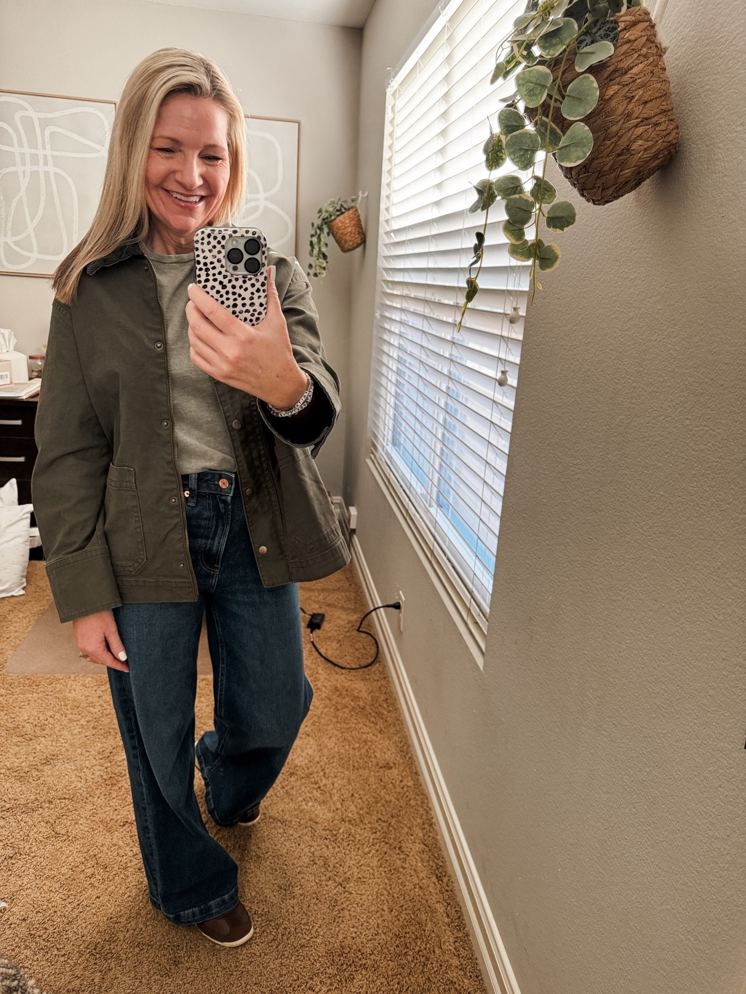 Sunday casual outfit for church and errands in my Old Navy barn jacket that is still available in pink. 

My Gap jeans are my favorite style and my sneakers are Target. 

#LTKmomlife #LTKOver40 #LTKootd