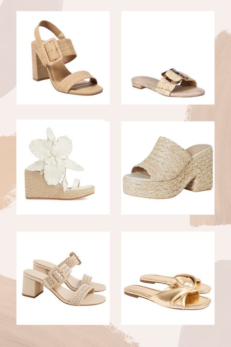 Summer sandals and wedges. Raffia, tortoise shell buckle sandal 

#LTKShoeCrush