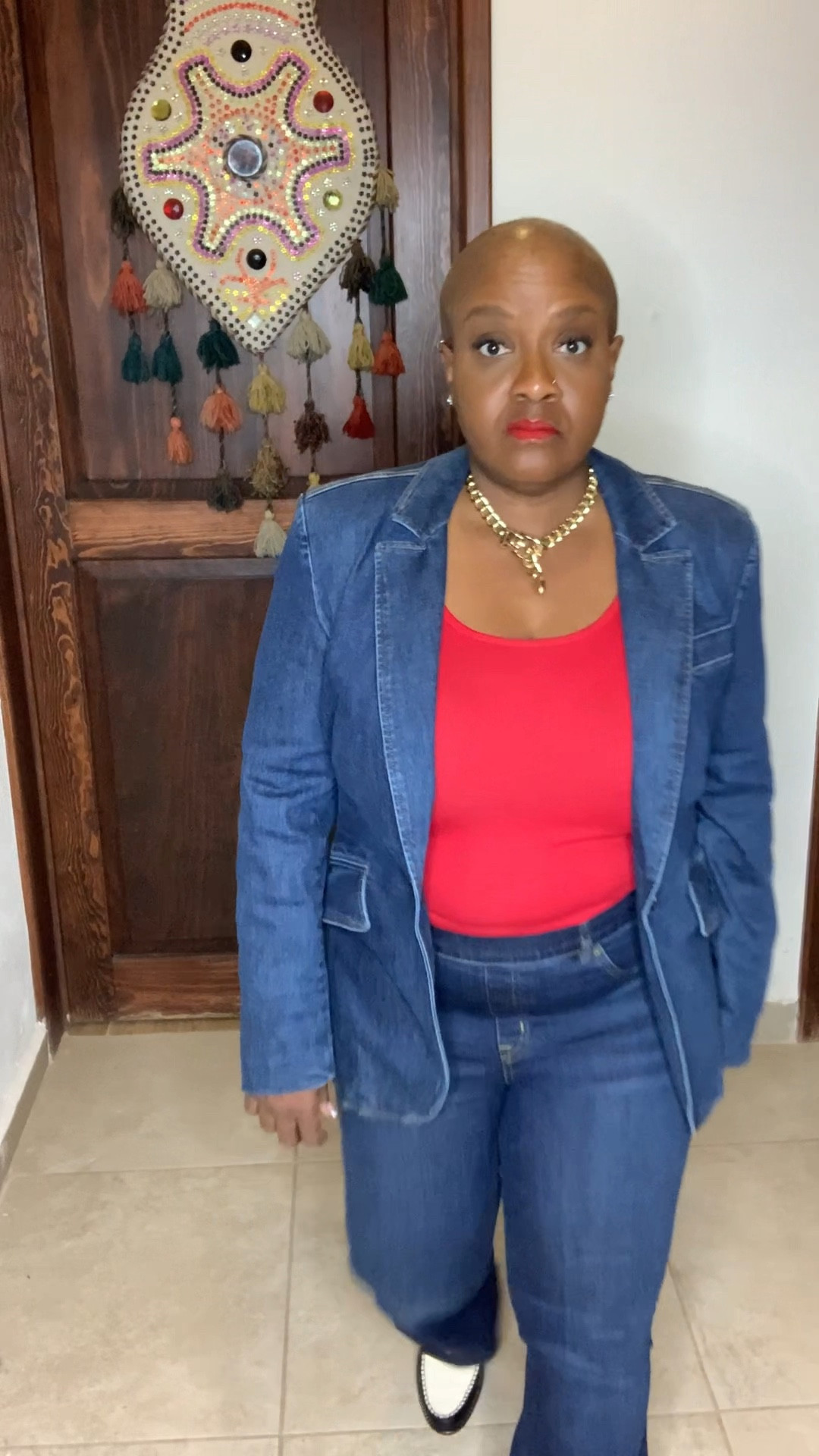 Not your traditional Valentine’s Day outfit, but it works! ❤️ This denim-on-denim look paired with a bold red tee is effortlessly cool, casual, and just the right amount of festive. Whether you’re keeping it low-key or just want a stylish alternative to the usual V-Day dress, this is a look that stands out!

✨ Find all the outfit details in my LTK!

#LTKSeasonal #LTKValentines #LTKCasualStyle #LTKDenim #BaldGirlWillTravel #ValentinesDayFashion #ChicAndCasual #EffortlessStyle #FashionOver50 #CasualCool



#LTKOver40