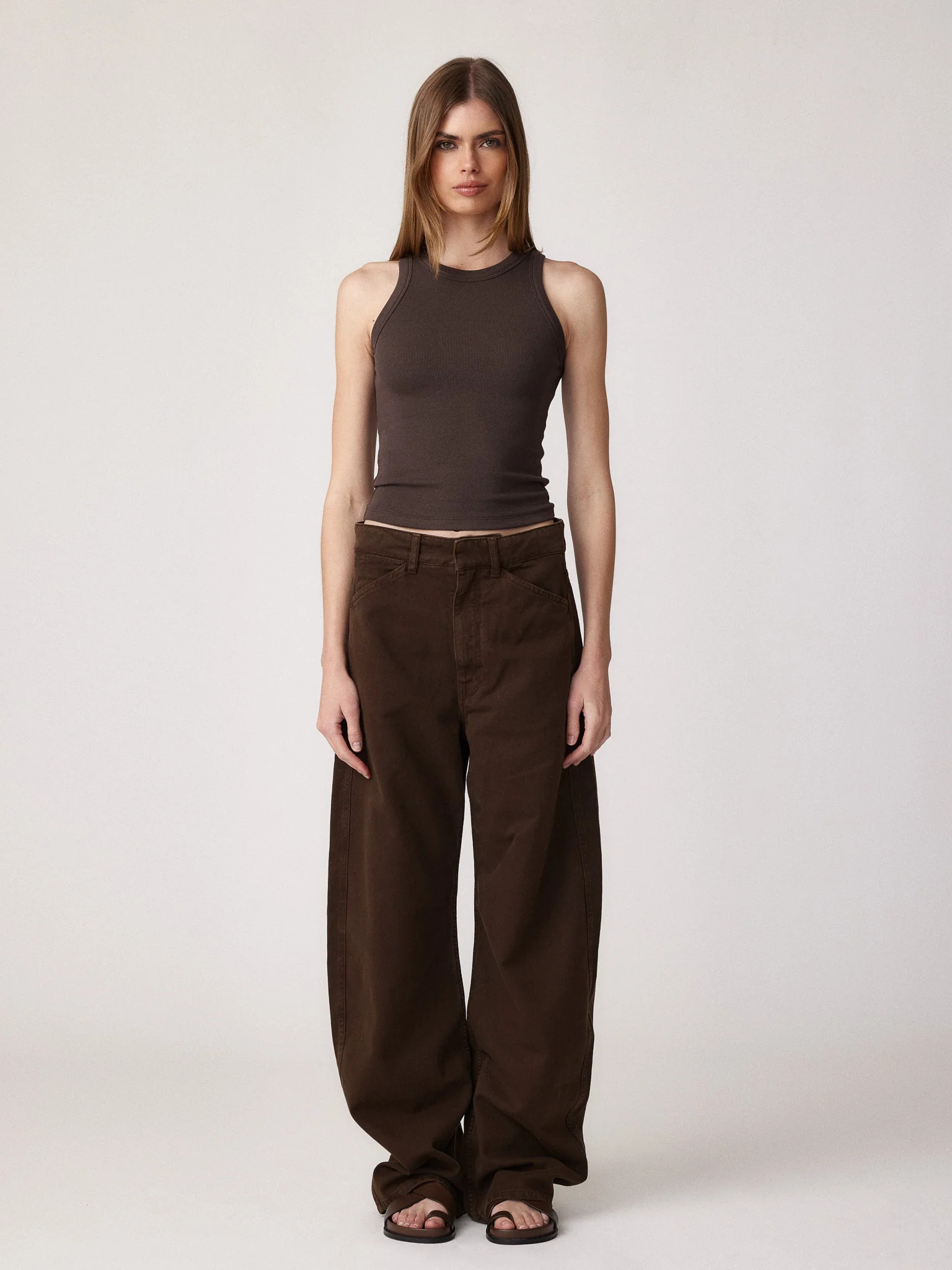 KELLY TANK / ESPRESSO | CLYQUE