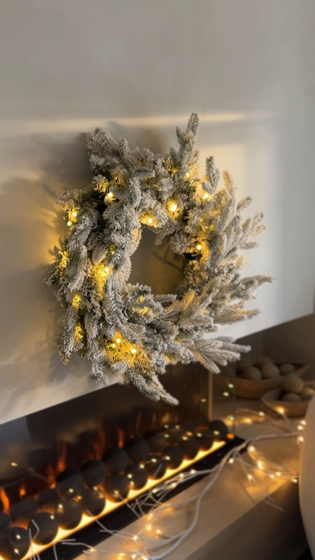 Elevate your fireplace with these ceramic spheres. They can be used in your electric or gas fireplace. 
My modern 3sided fireplace is always such a show stopper. you can build around it like i did or it can just be hung on your wall for a minimalist lookk

#LTKHoliday #LTKHome