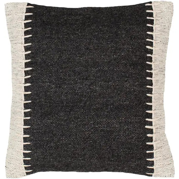 Nixa Wool Stitched Color Block Throw Pillow - Overstock - 30756535 | Bed Bath & Beyond